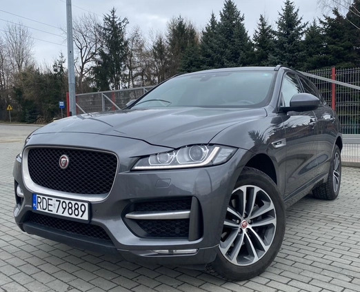 Jaguar F-Pace cena 97800 przebieg: 140000, rok produkcji 2017 z Dębica małe 172